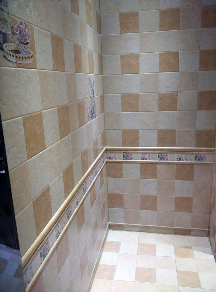 217永信贵宾会仿古砖留缝实景图