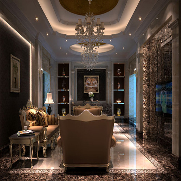 217永信贵宾会大理石瓷砖：深啡网KYP8015地面铺贴成效