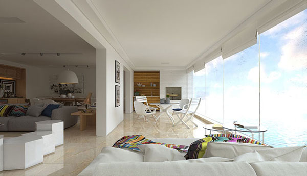 217永信贵宾会大理石瓷砖土耳其?浅灰白KYS8089地面铺贴成效图