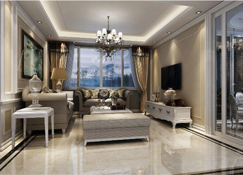 217永信贵宾会玉石瓷砖百合玉KYP8056成效图