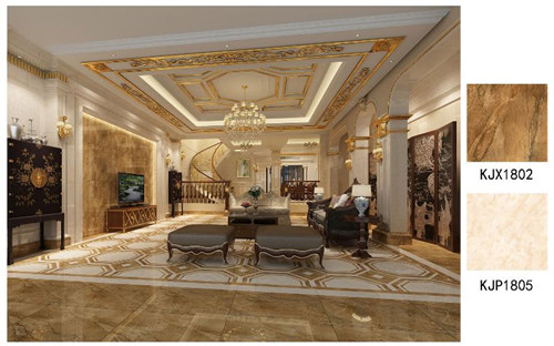 217永信贵宾会金刚釉瓷砖维也纳金玉KJP1805成效图