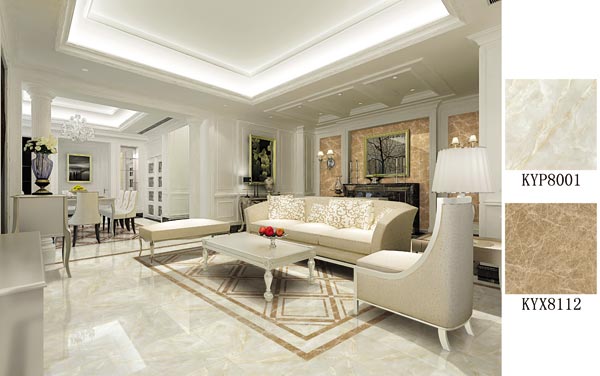 陶瓷一线品牌217永信贵宾会瓷砖美式客厅成效图