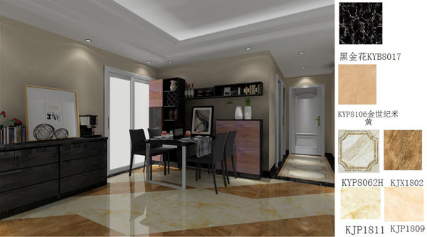 217永信贵宾会家装：佛山禅城怡翠晋盛花圃100㎡的现代风格装建鉴赏