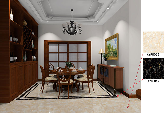 大沥碧桂园·华府装建案例餐厅成效图