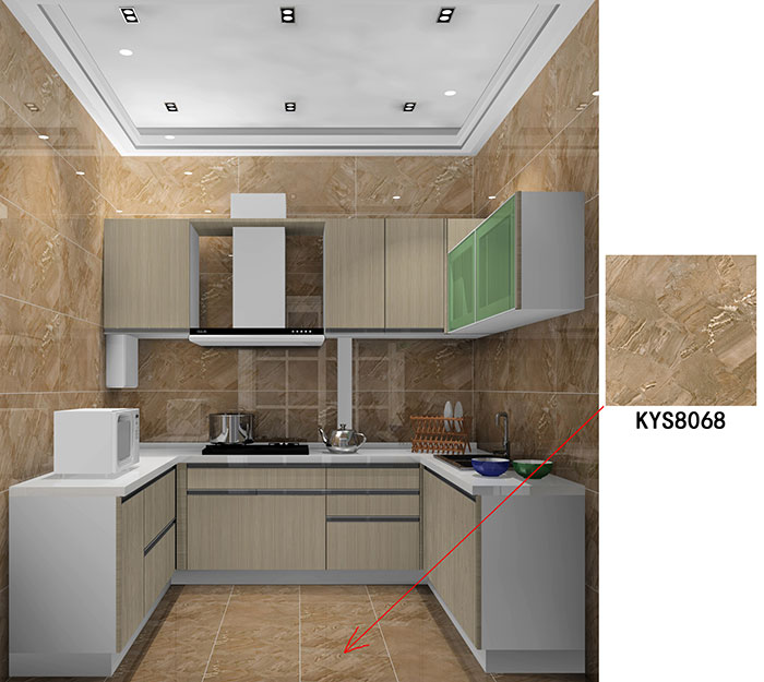 大沥碧桂园·华府装建案例厨房成效图