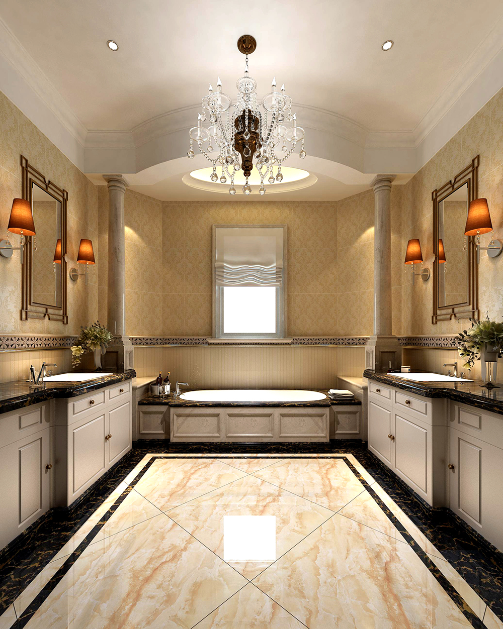 217永信贵宾会瓷砖KPM36071+KPM36072铺贴利用成效