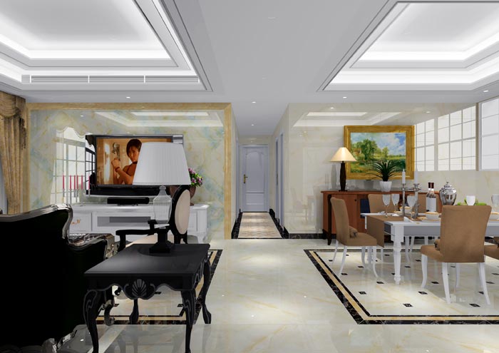 217永信贵宾会家装：佛山恒宝御龙湾128㎡的欧式风格装建鉴赏