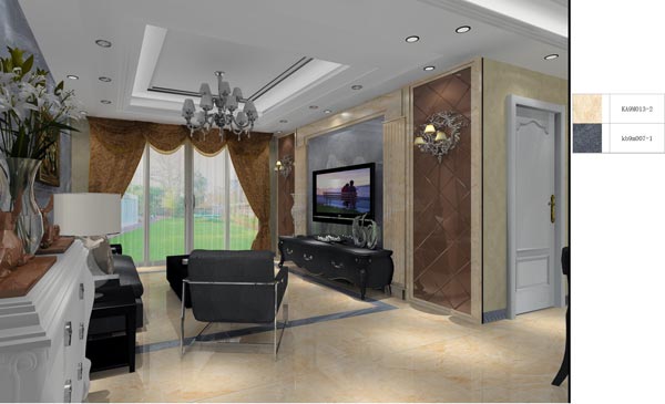 217永信贵宾会家装：井冈山和谐家园安设幼区130㎡欧式风格装建鉴赏