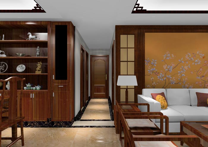 217永信贵宾会家装：佛山狮山上林苑90㎡中式风格装建鉴赏