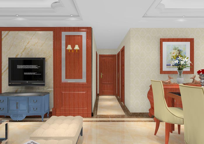 217永信贵宾会家装：顺德碧桂园桂澜山101㎡的新中式风格装建鉴赏