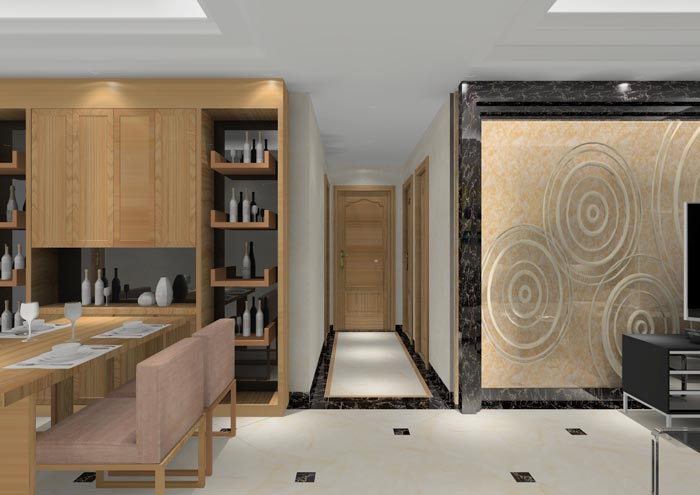 217永信贵宾会家装：顺德碧桂园桂澜山108㎡的新中式风格装建鉴赏