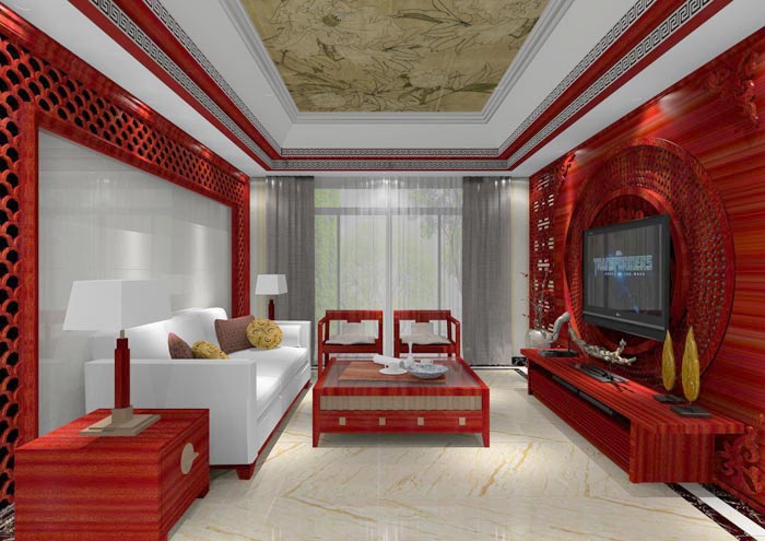 217永信贵宾会家装：佛山佛山容桂颐澳花圃112㎡的中式风格装建鉴赏