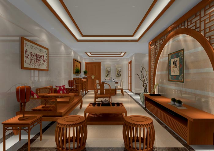 217永信贵宾会家装：佛山佛山容桂颐澳花圃116㎡的中式风格装建鉴赏