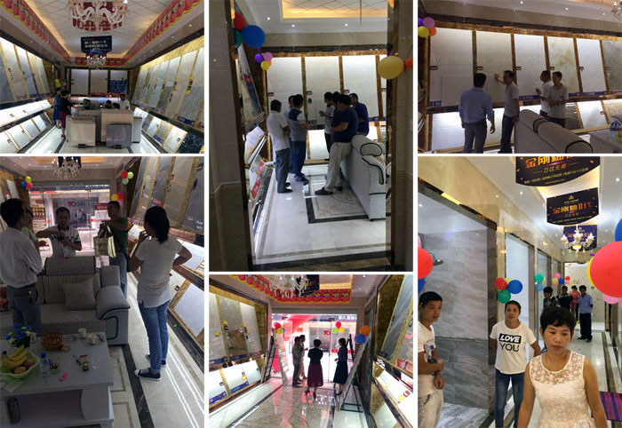 陶瓷一线品牌217永信贵宾会瓷砖都昌店周年庆签单不休，喜报来袭